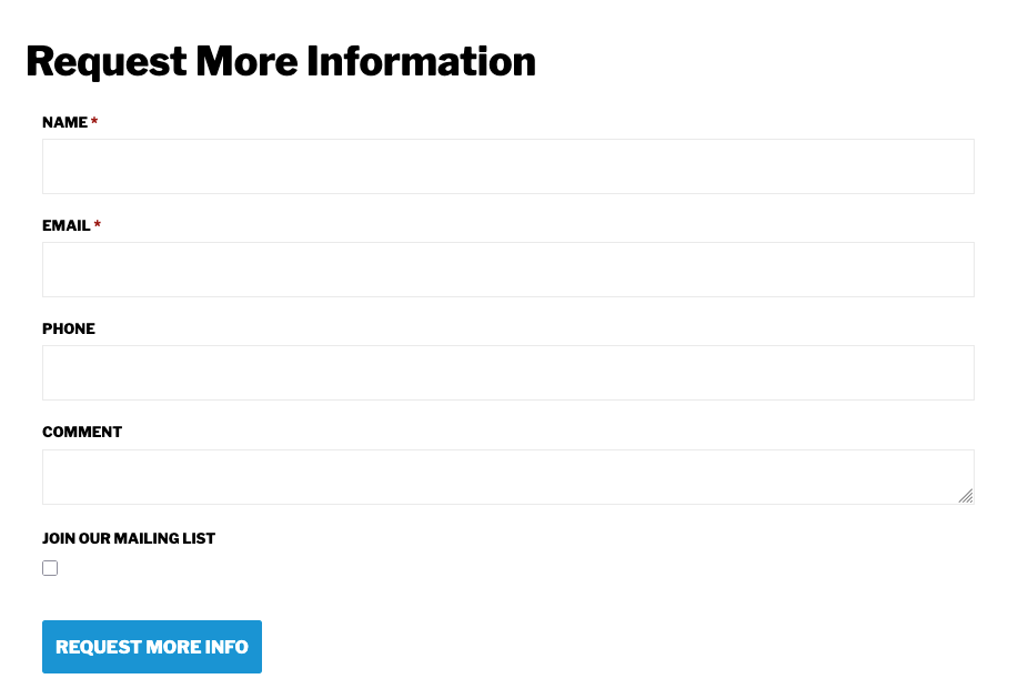 SoC Contact Form Placeholder