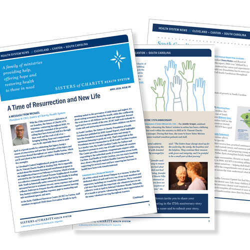 News from the health system and our ministries: A time of resurrection and new life